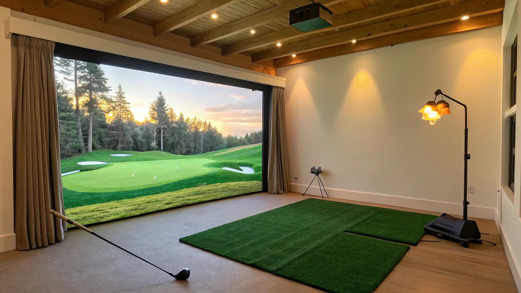 A high-tech golf simulator in Cedar Rapids ready for year-round indoor play.