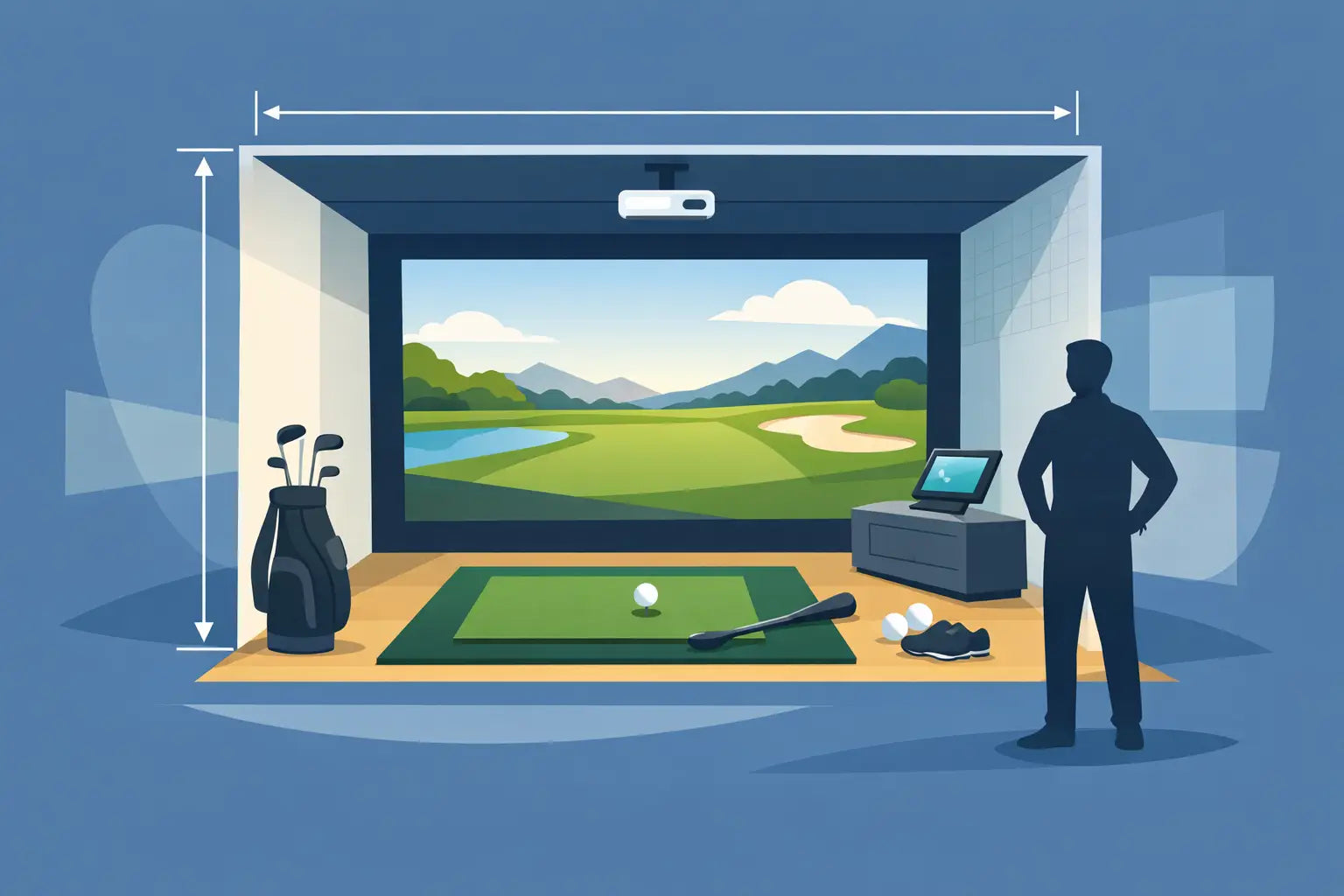 Golf Simulator Room Size Requirements Explained