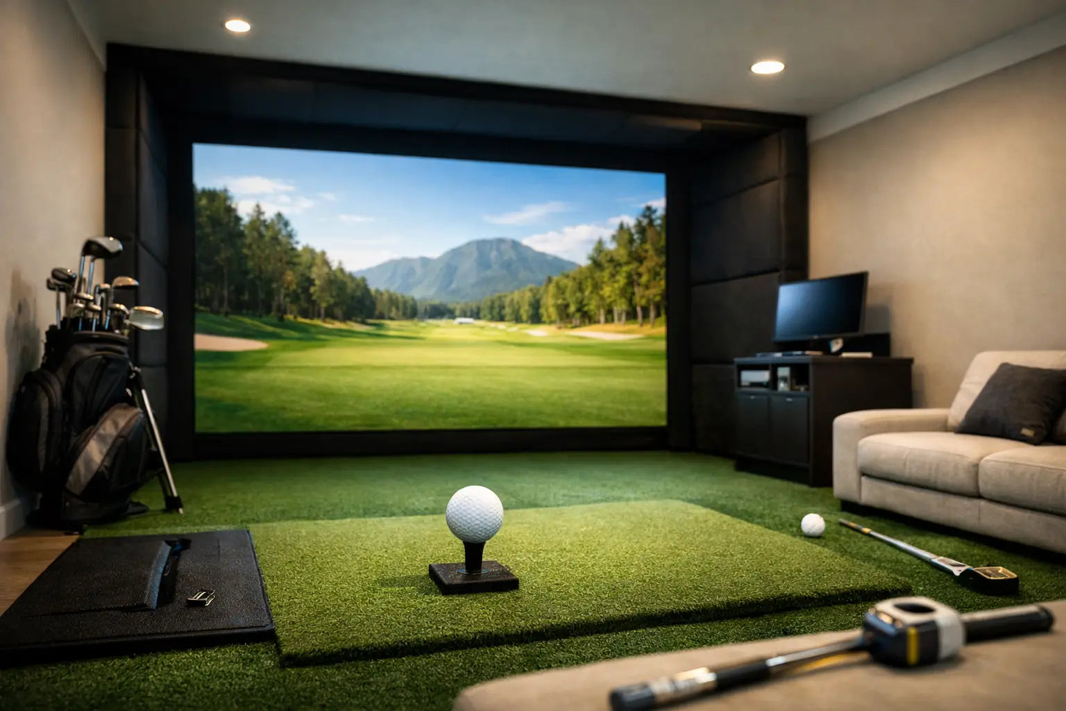 Golf Simulator Room Dimensions That Work