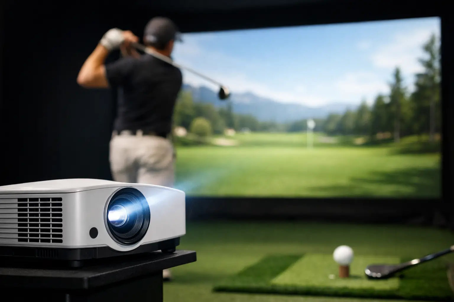 Best Projector for Golf Simulator Setups
