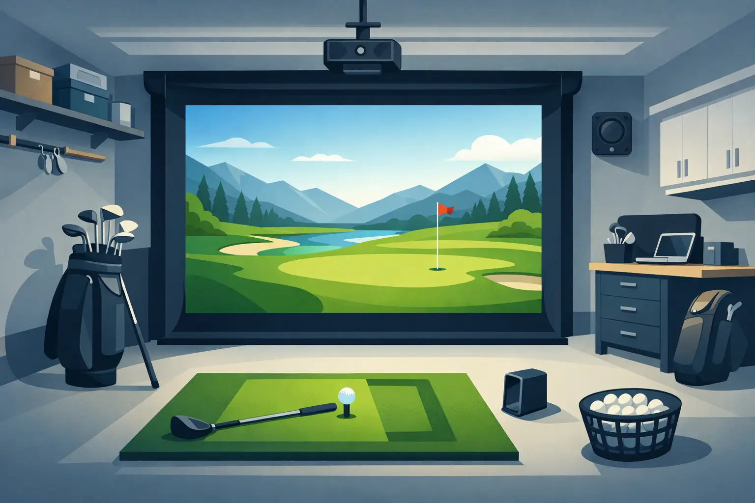Garage Golf Bay: Build a Setup That Performs