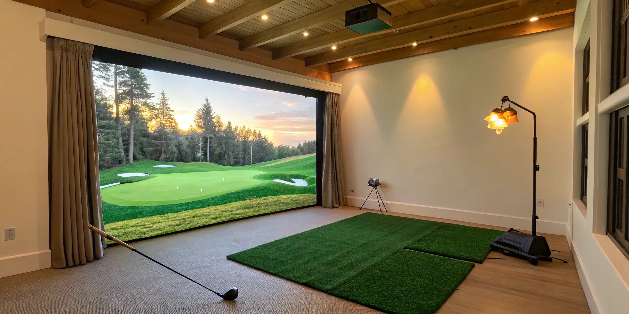 A high-tech golf simulator in Cedar Rapids ready for year-round indoor play.