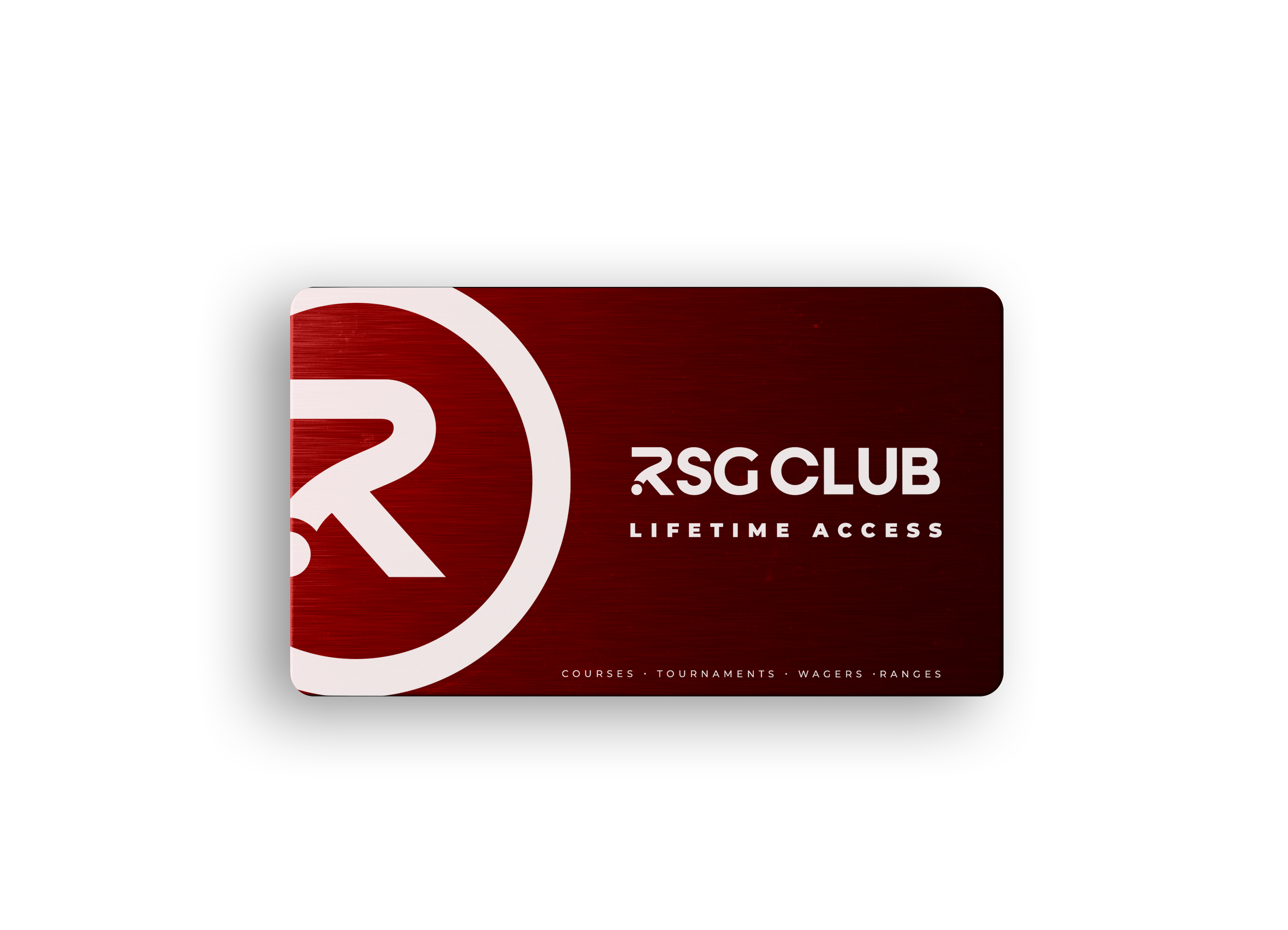 RSG Club Founder Card – PG Exclusive Studio Edition - Lifetime access card design with logo and text.